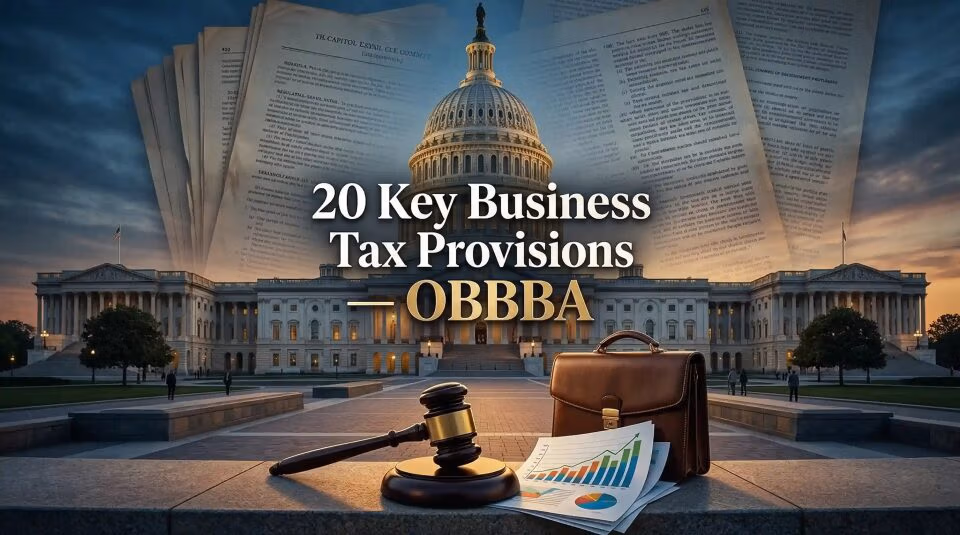20 Key Business Tax Provisions Under OBBBA