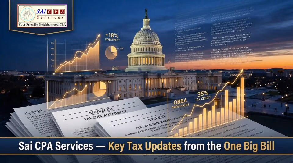 Sai CPA Services: Key Tax Updates from the One Big Bill