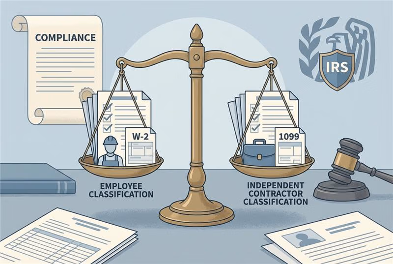 W-2 vs. 1099 – Understanding Employee and Independent Contractor Classification