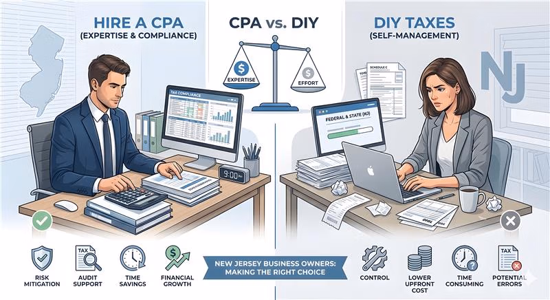 When to Hire a CPA vs. Do It Yourself: A Guide for New Jersey Business Owners