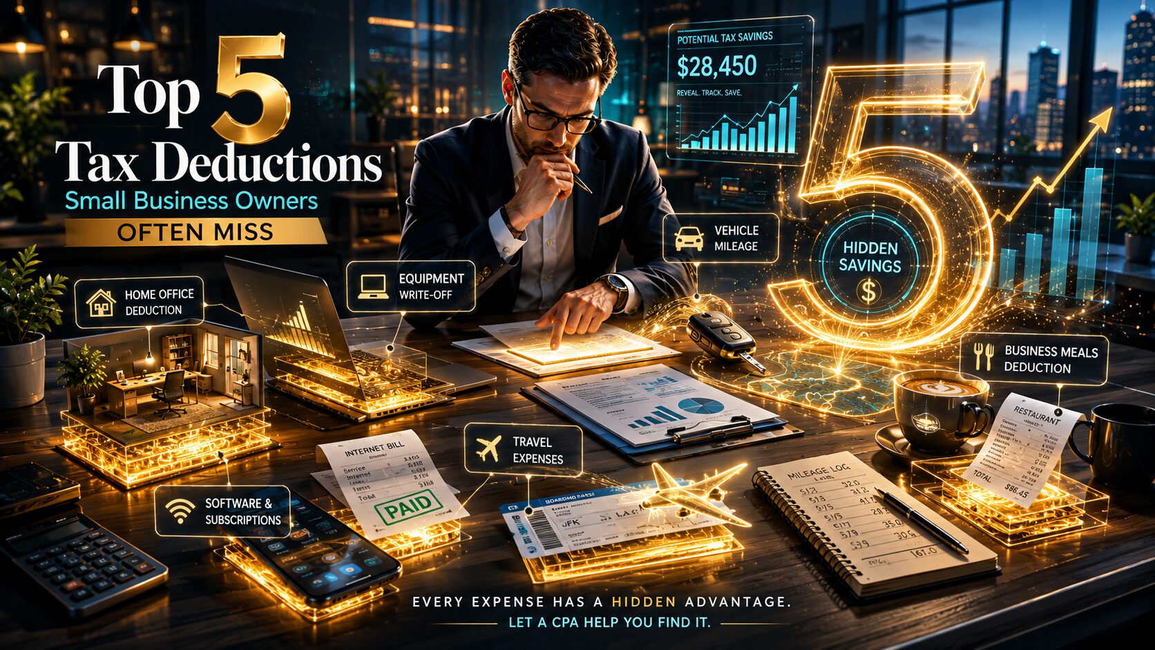 Top 5 Tax Deductions Small Business Owners Often Miss