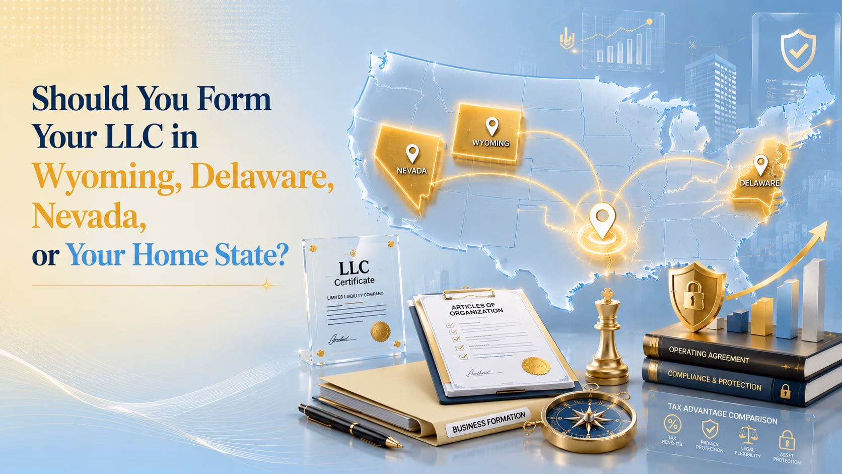 Should You Form Your LLC in Wyoming, Delaware, Nevada, or Your Home State?